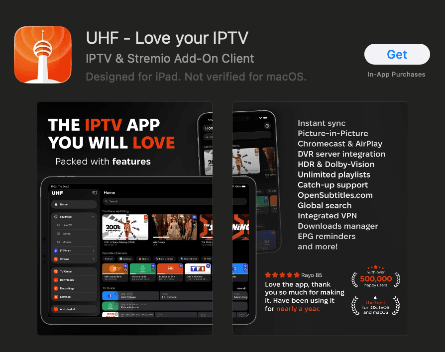 UHF IPTV installieren — screenshot 1