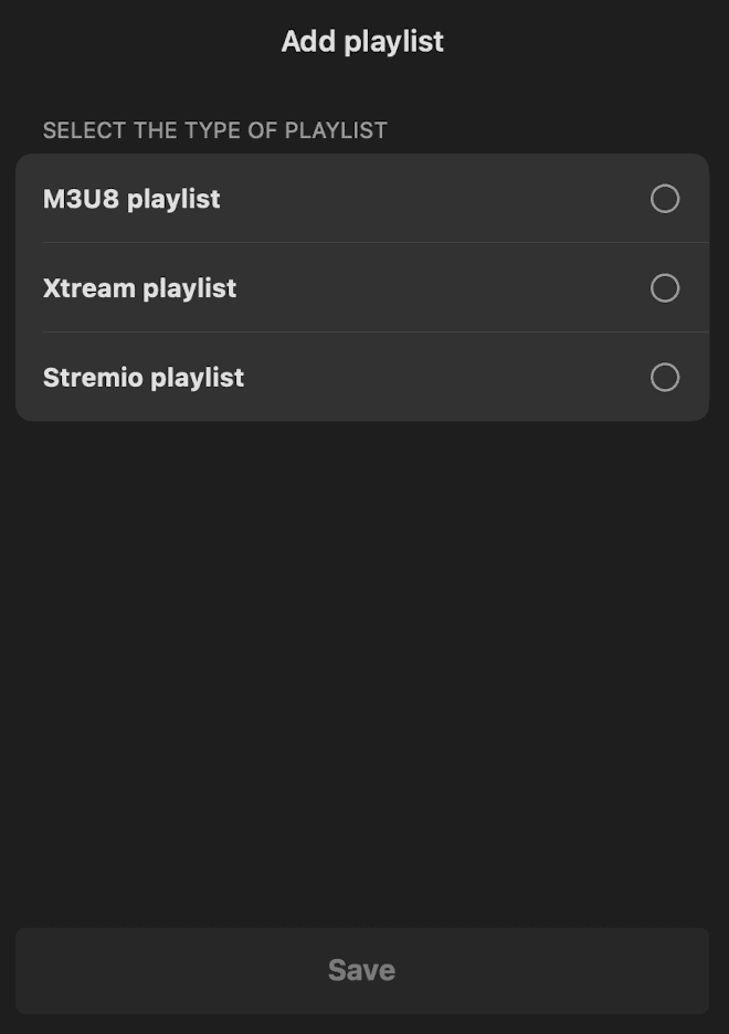 Xtream Codes wählen — screenshot 1