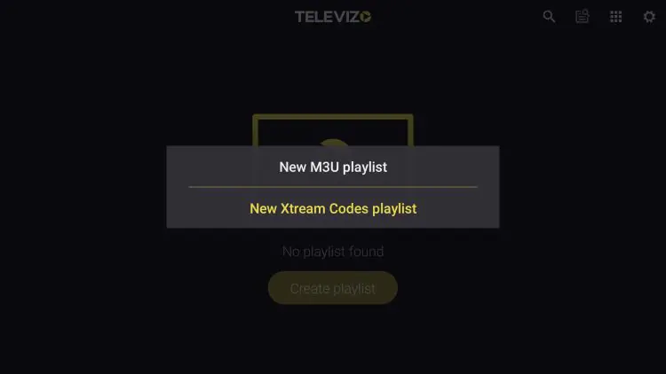 Playlist-Typ wählen — screenshot 1